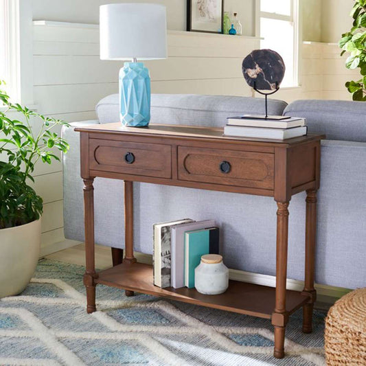 Safavieh - Allura 2Drw Console Table - Brown - CNS5725C veiw 2