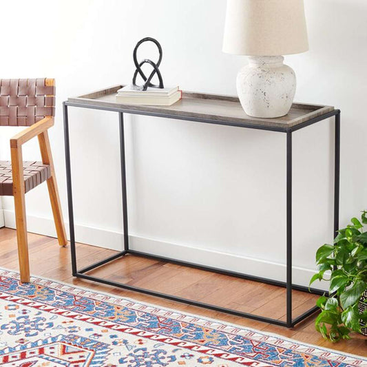 Safavieh - Andey Console Table - Brown - Black - CNS2001A veiw 2