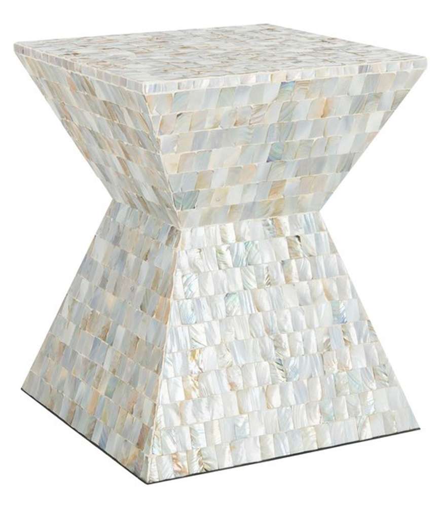 Safavieh - Aquamarine Sq Mosaic Stool - Multi - Blue - TRB1006A veiw 3