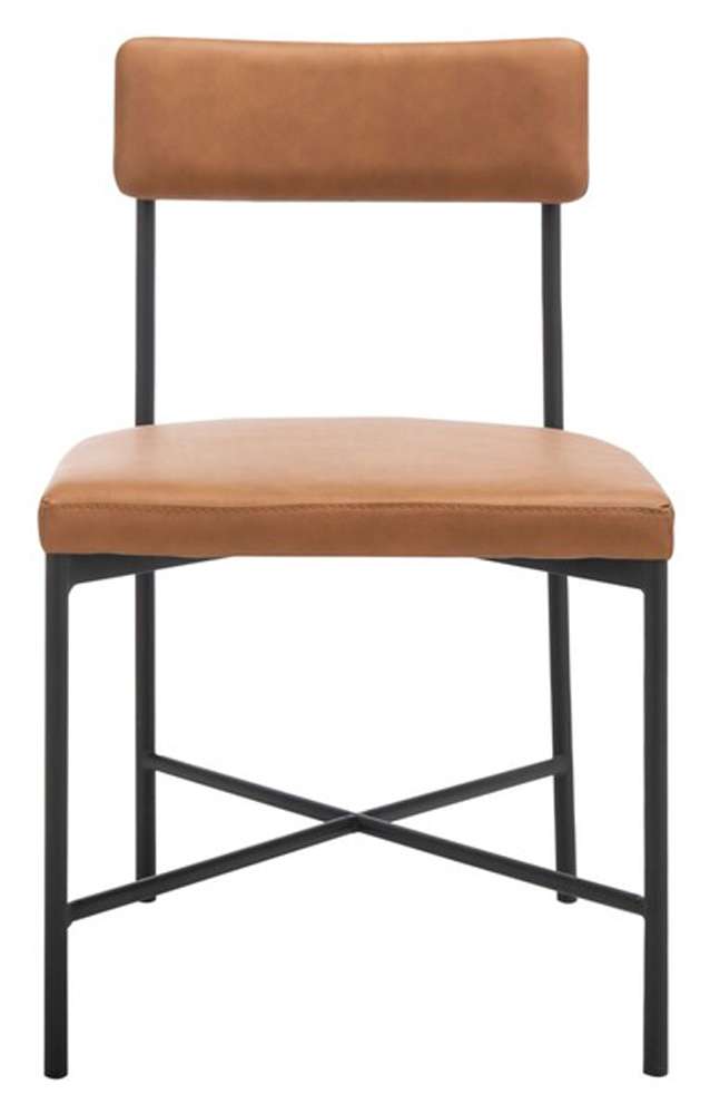 Safavieh - Archer Dining Chair - Cognac - Black (Set of 2) - DCH3004D-SET2 veiw 1