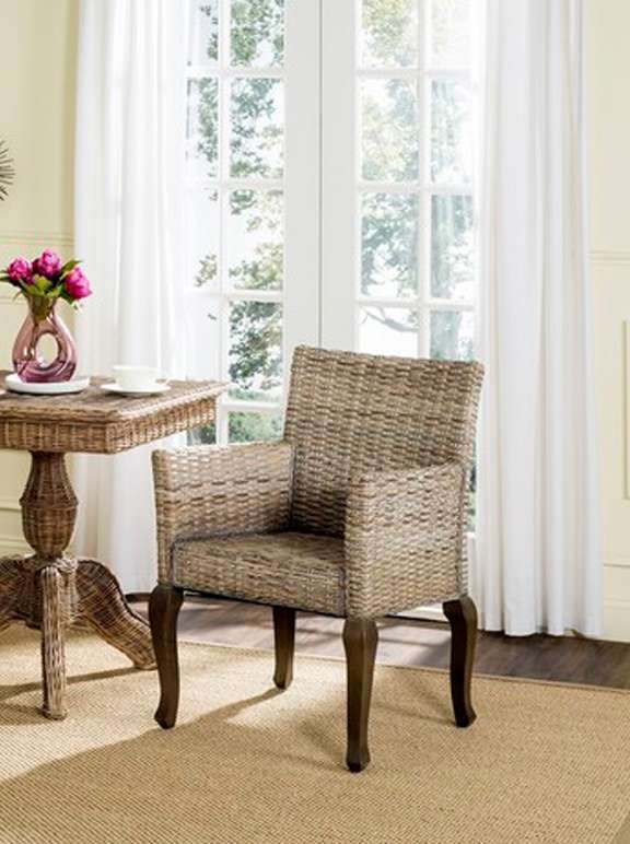 Safavieh - Armando Dining Chair - White Washed (Set of 2) - SEA8019B-SET2 veiw 1