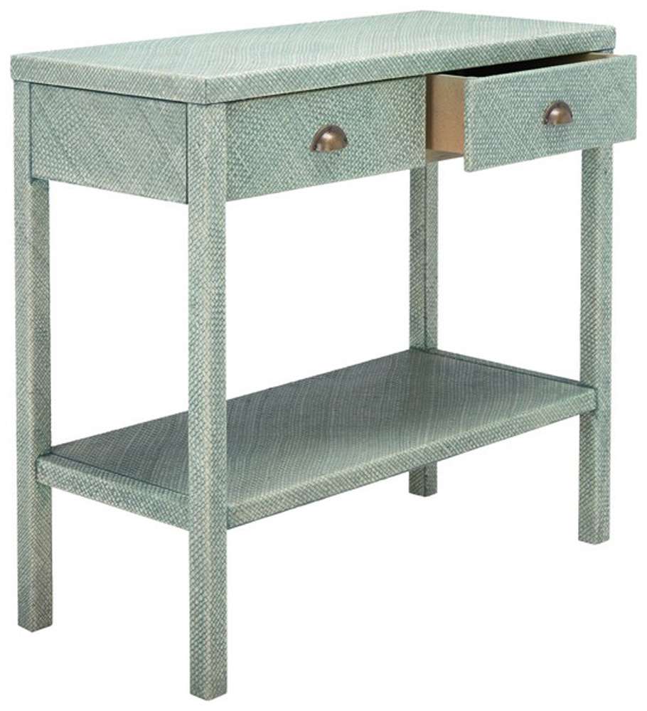 Safavieh - Asa 2 Drw 1 Shlf Console Table - Turquoise - Antique Gold - CNS6602A veiw 4
