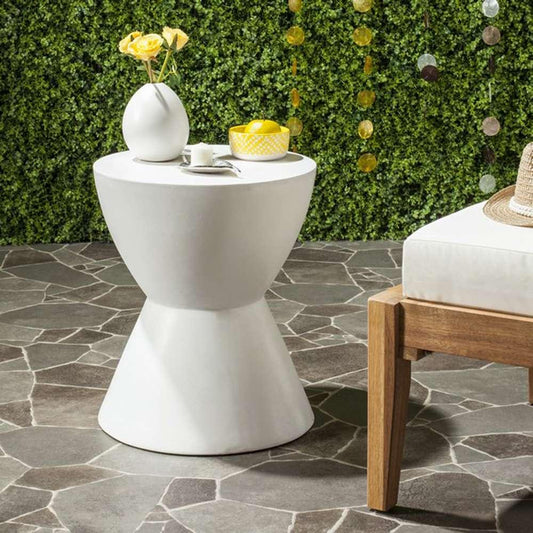 Safavieh - Athena In/Outdoor Accent Stool - Ivory - VNN1011B veiw 2