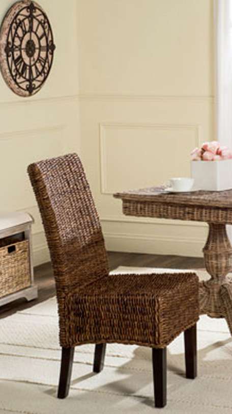 Safavieh - Avita Dining Chair - Brown (Set of 2) - SEA8012B-SET2 veiw 1
