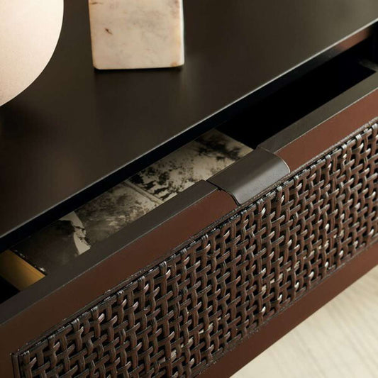 Safavieh - Baisley 2 Drw Rattan Console - Black - CNS5000B veiw 2