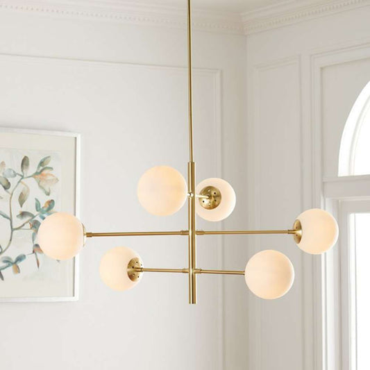 Safavieh - Bassett 6Lt 32in Chandelier - Gold - CHA7003A view 2