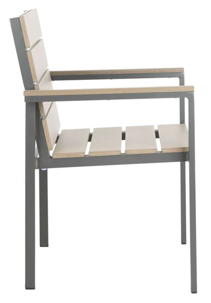 Safavieh - Beldan Stackable Chair - Taupe (Set of 2) - PAT4033A-SET2 veiw 4