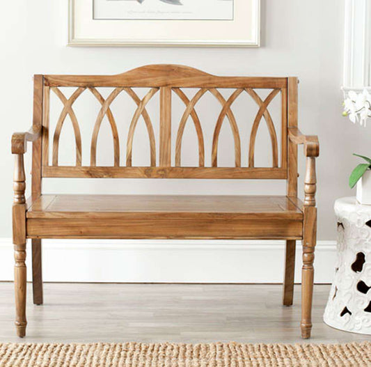 Safavieh - Benjamin Bench - Oak - AMH6500E veiw 2