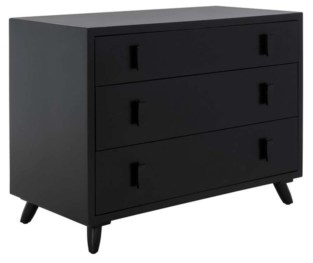 Safavieh - Blaize 3 Drawer Chest - Black - CHS6601D view 4