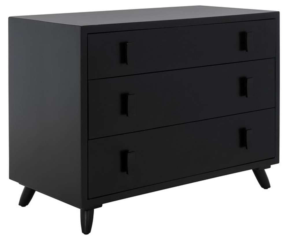 Safavieh - Blaize 3 Drawer Chest - Black - CHS6601D veiw 4