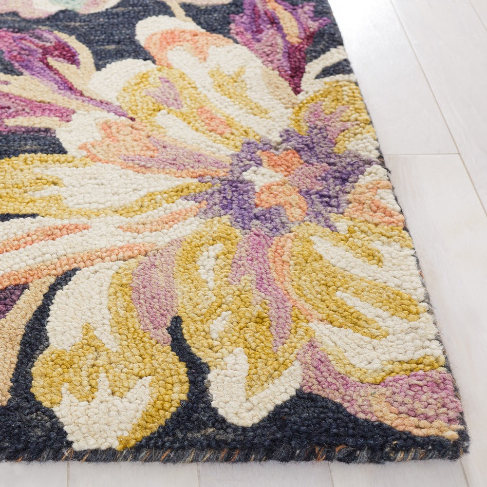 Safavieh - Blossom 467H Charcoal Plum - 9" X 12" - BLM467H-9 view 3