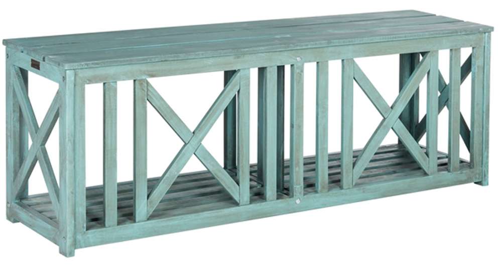 Safavieh - Branco Bench - Beach House Blu - FOX6706C veiw 2