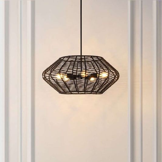 Safavieh - Briza 5 Lt 27.5in Pendant - Black - PND4192A veiw 2