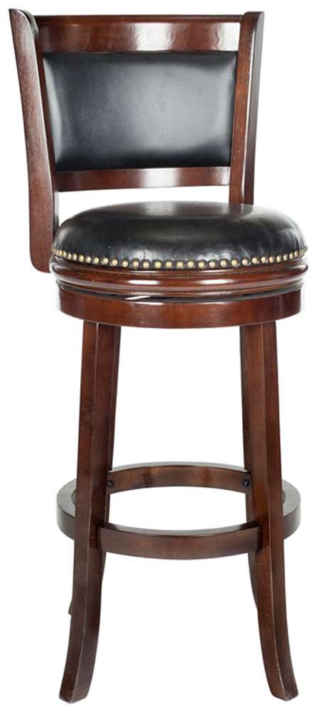 Safavieh - Brockaway Bar Stool - Cappuccino - Black - FOX7016A veiw 2