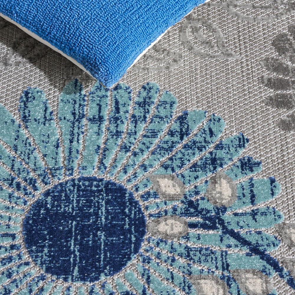 Safavieh - Cabana 832F Grey / Blue - 11" X 11" - CBN832F-11SQ view 2