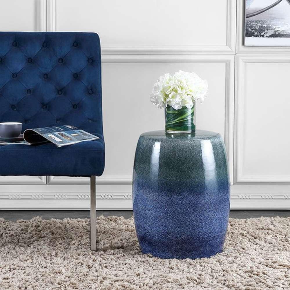 Safavieh - Cacia Garden Stool - Blue - ACS4586A veiw 1