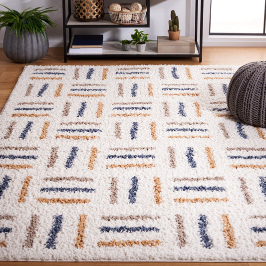 Safavieh - Calico Shag 112A Ivory / Gold - 6" X 8" - CLC112A-68 view 2