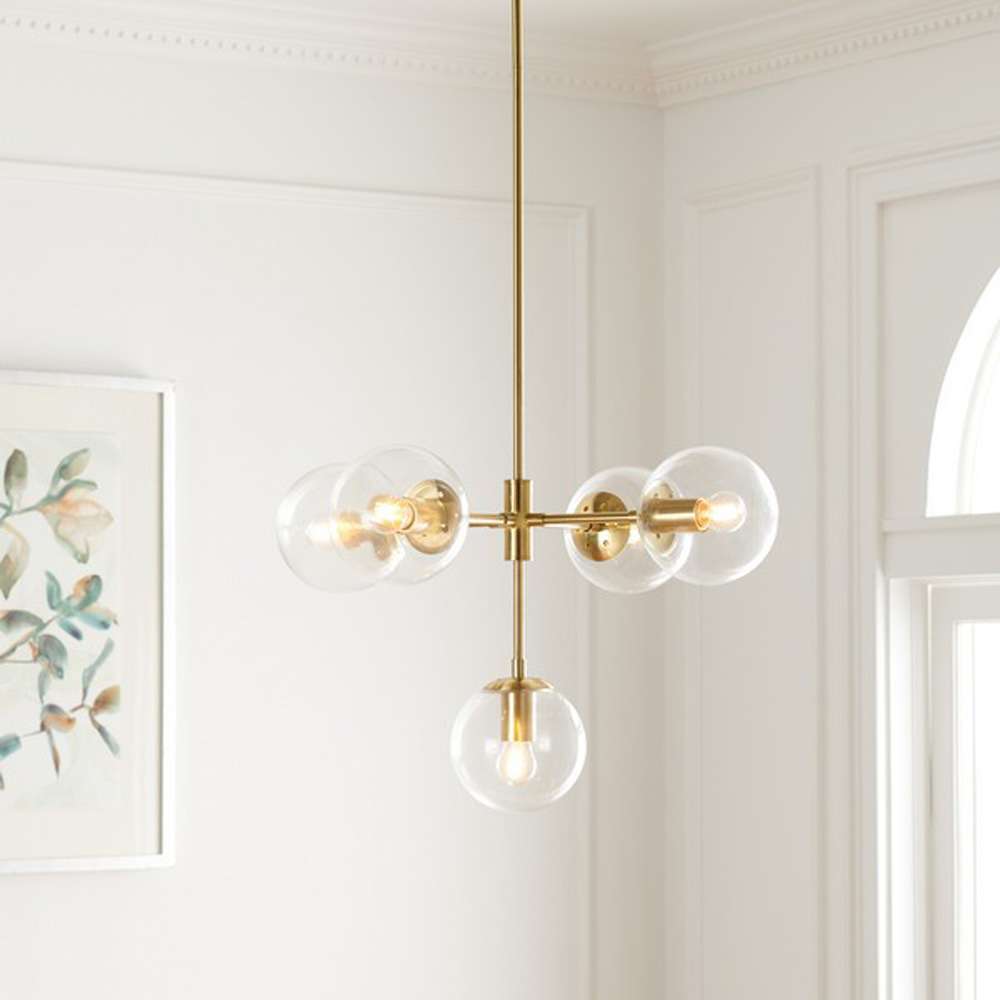Safavieh - Camaria 5Lt 23in Chandelier - Gold - CHA7002A veiw 2