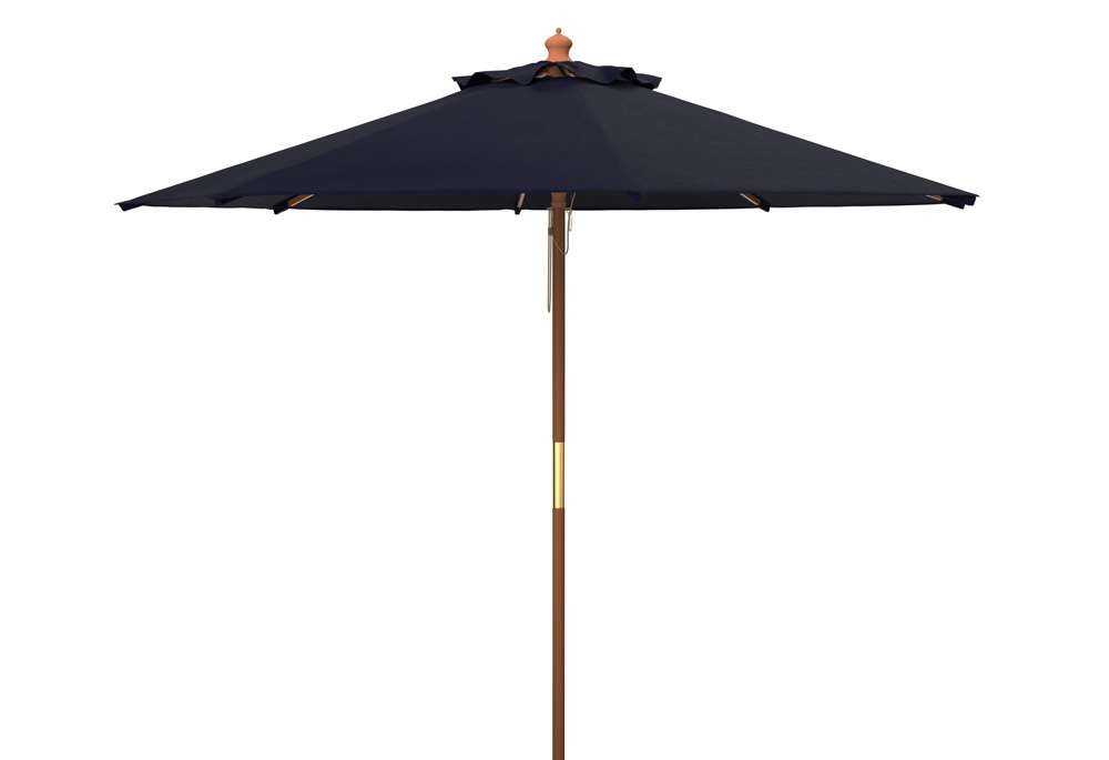Safavieh - Cannes 11Ft Wood Umbrella - Navy - PAT8109C veiw 1