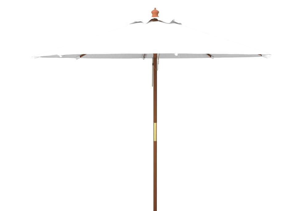 Safavieh - Cannes 11Ft Wood Umbrella - White - PAT8109E veiw 1