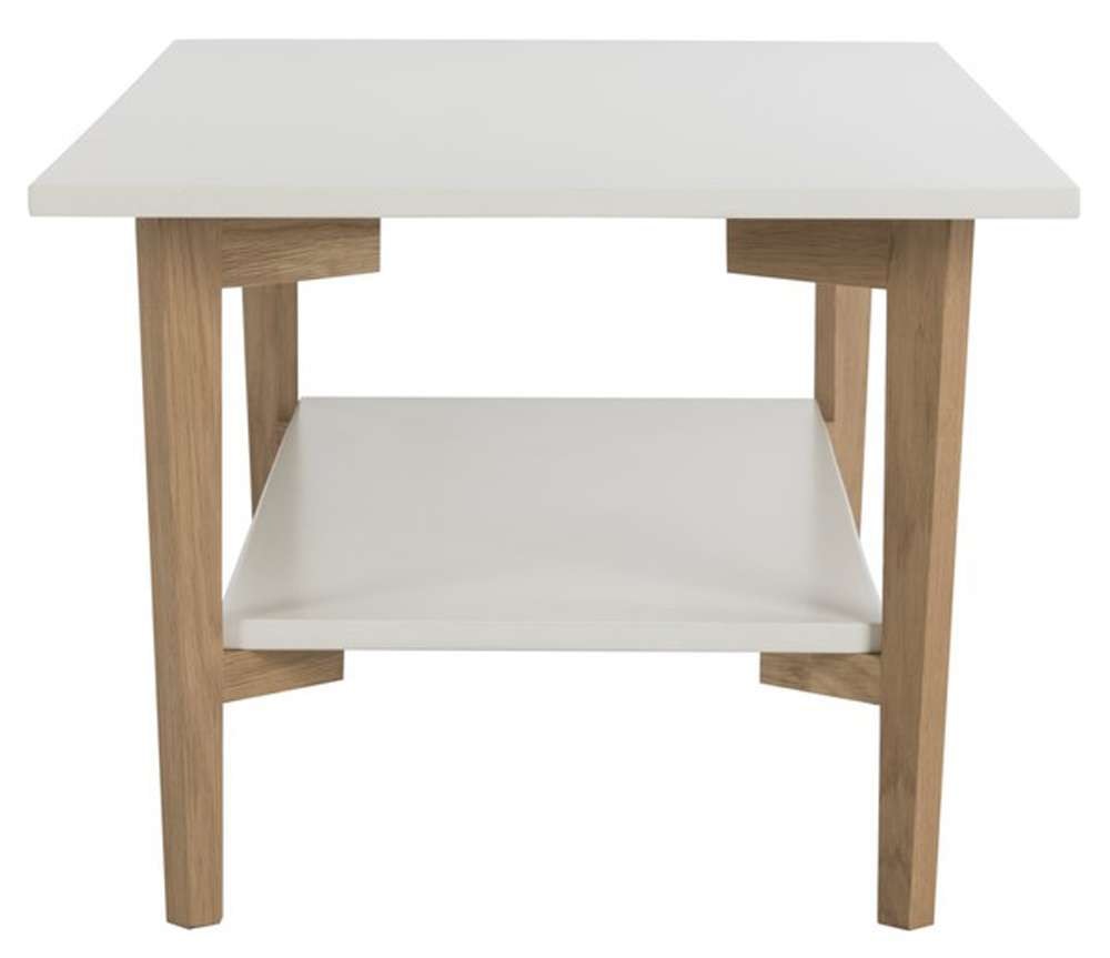 Safavieh - Caraway Rectangle Coffee Table - White - Oak - FOX8202A veiw 4
