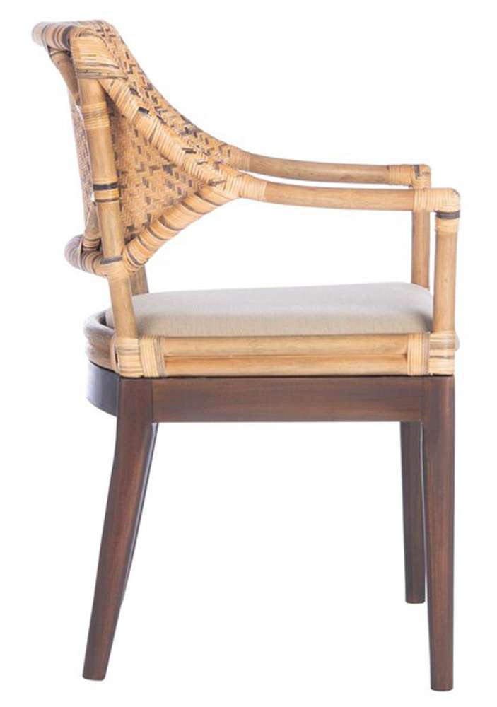 Safavieh - Carlo Arm Chair - Brown&Honey - Beige - SEA4002A veiw 4