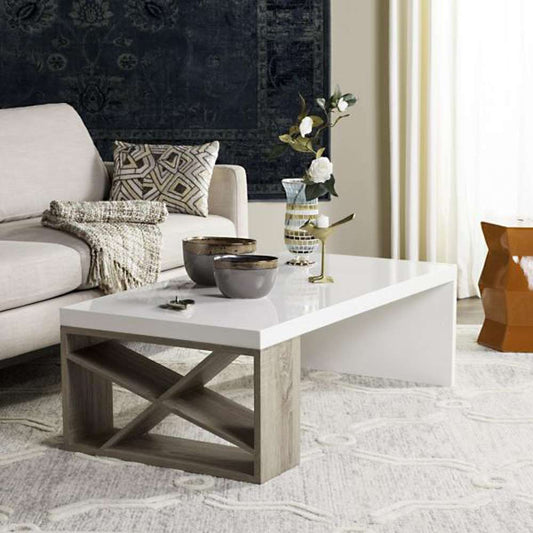 Safavieh - Carlton Coffee Table - White - FOX4236A veiw 2