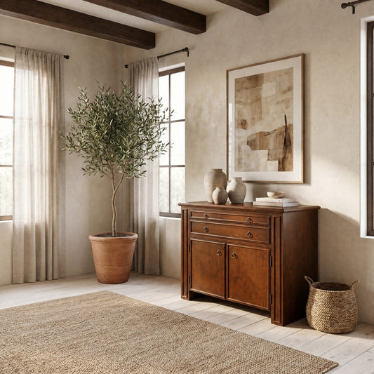 Safavieh - Caroline 2 Drawer & 2 Shelf Chest / Walnut / Brass - SFV4283A view 2
