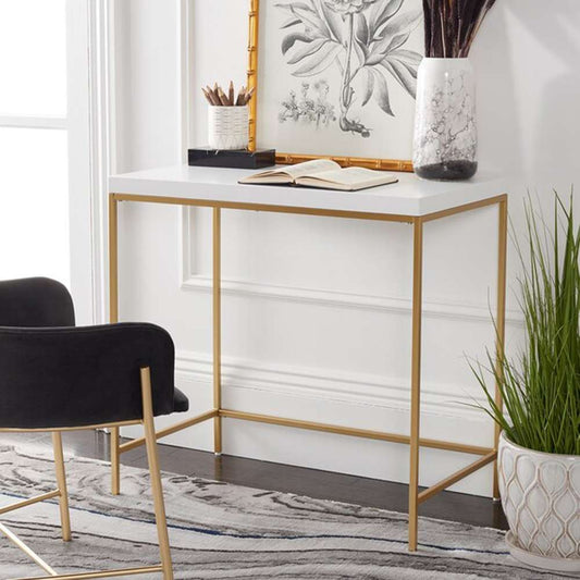 Safavieh - Cass Desk - White - Gold - DSK5015A view 2