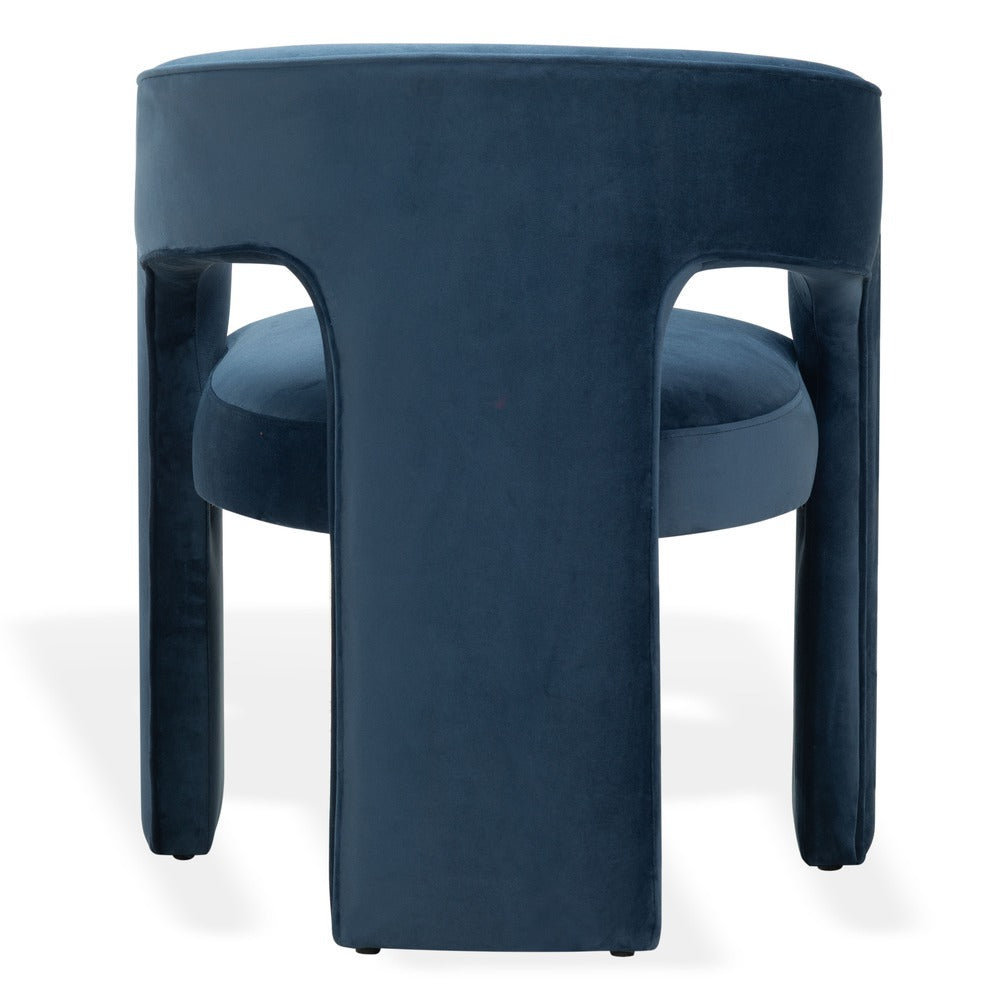 Safavieh - Catharia Velvet 3 Leg Dining Chair / Navy - SFV4602E view 5
