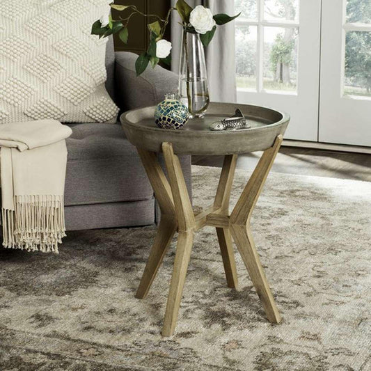 Safavieh - Celeste In/Outdoor Accent Table - Dark Grey - VNN1012A veiw 2