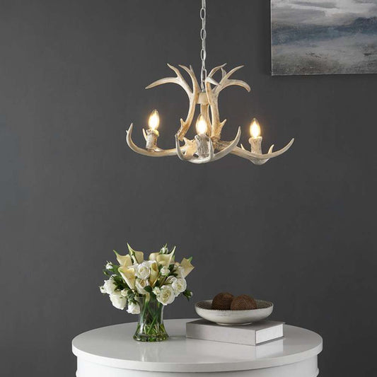 Safavieh - Cenwyn 3Lt 21.5in Chandelier - Antique White - CHA4028A veiw 2