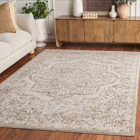 Safavieh - Chamber 214A Ivory / Light Beige - 5.3" X 7.6" - CHM214A-5 view 2