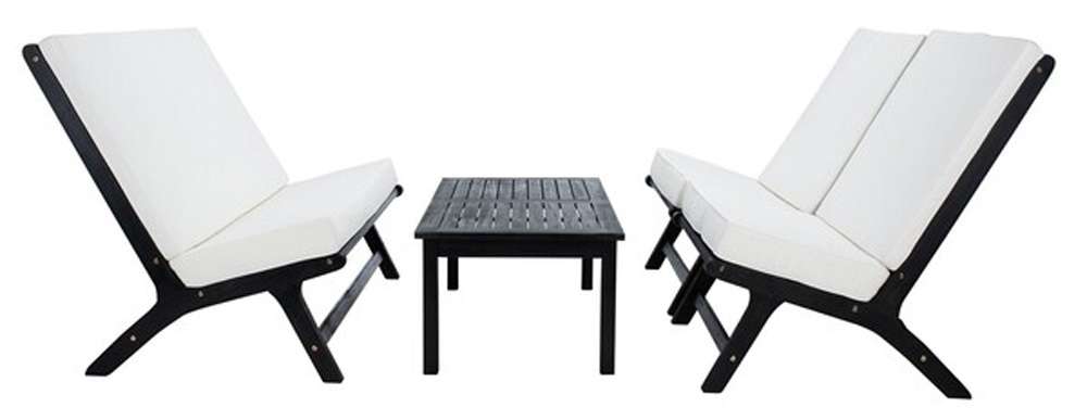 Safavieh - Chaston 4 Pc Living Set - Black - Beige - PAT7044G veiw 3