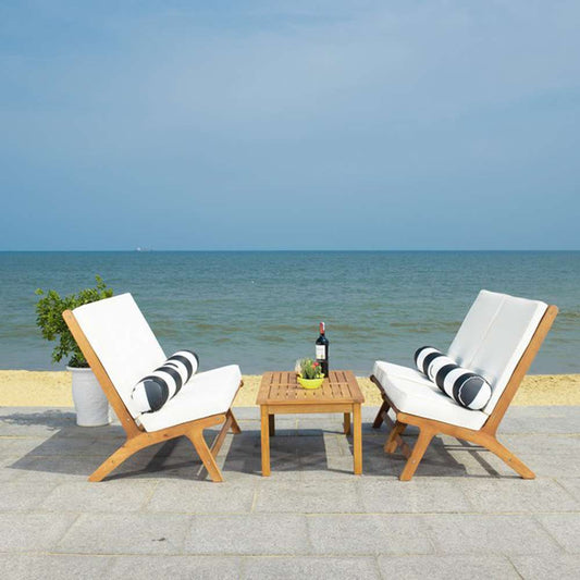 Safavieh - Chaston 4 Pc Living Set - Natural - Bge + Bolster P - PAT7044C veiw 2