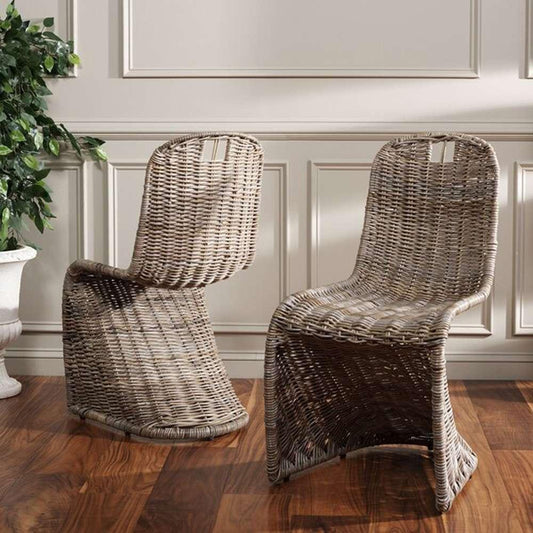 Safavieh - Cilombo Dining Chair - Grey (Set of 2) - SEA7007A-SET2 veiw 2