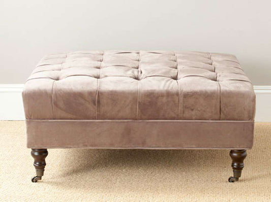 Safavieh - Clark Cocktail Ottoman - Mushroom - MCR4654E veiw 2