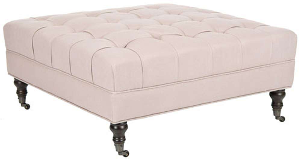 Safavieh - Clark Cocktail Ottoman - Taupe - MCR4654C veiw 3