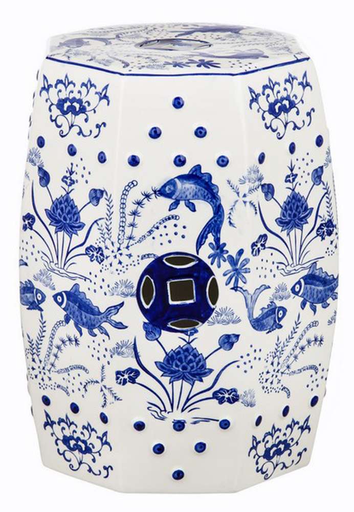 Safavieh - Cloud 9 Garden Stool - Blue - ACS4557A veiw 1