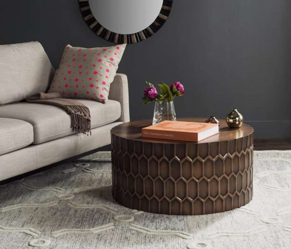 Safavieh - Corey Coffee Table - Antique Copper - FOX3237A veiw 2