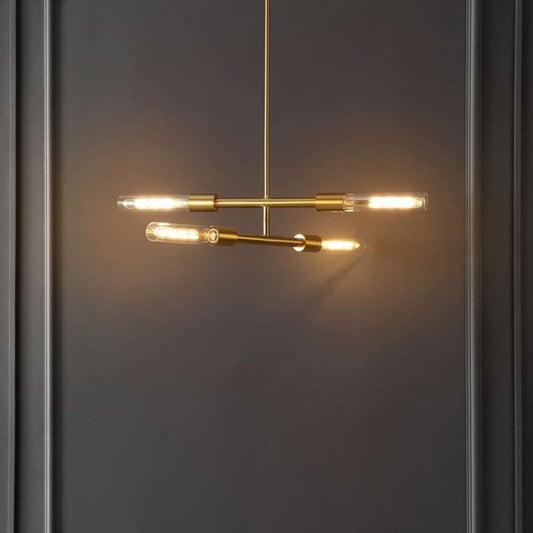 Safavieh - Cronos 4 Lt 32in Pendant - Brass - Clear - PND4180A veiw 2