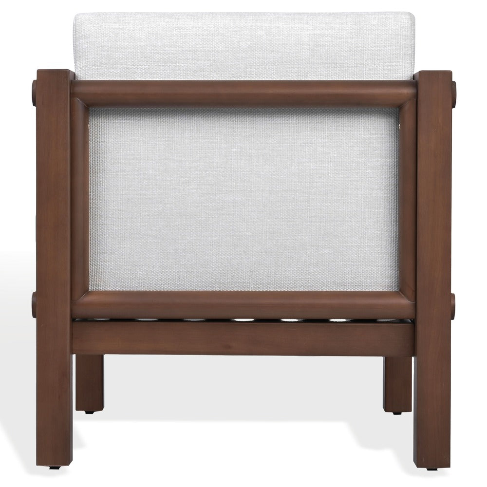 Safavieh - Cruise Eucalyptus Wood Patio Chair / Walnut / White - CPT1076A view 3