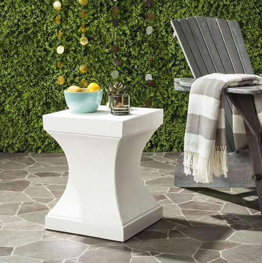 Safavieh - Curby In/Outdoor Accent Stool - Ivory - VNN1002B veiw 2