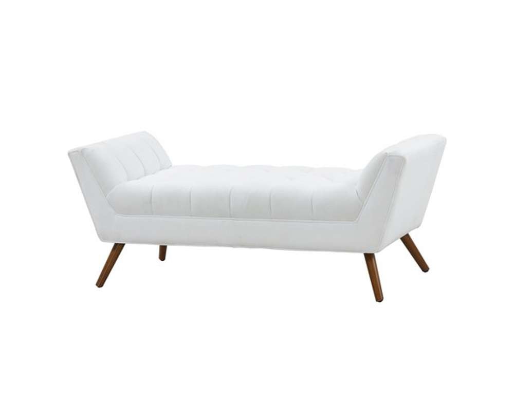 Safavieh - Couture - Damian Tufted Bench - White - SFV4755B veiw 4