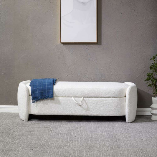 Safavieh - Couture - Danianna Boucle Bench - Ivory - SFV4805A veiw 2