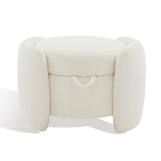 Safavieh - Couture - Danianna Boucle Ottoman - Ivory - SFV4804A veiw 2