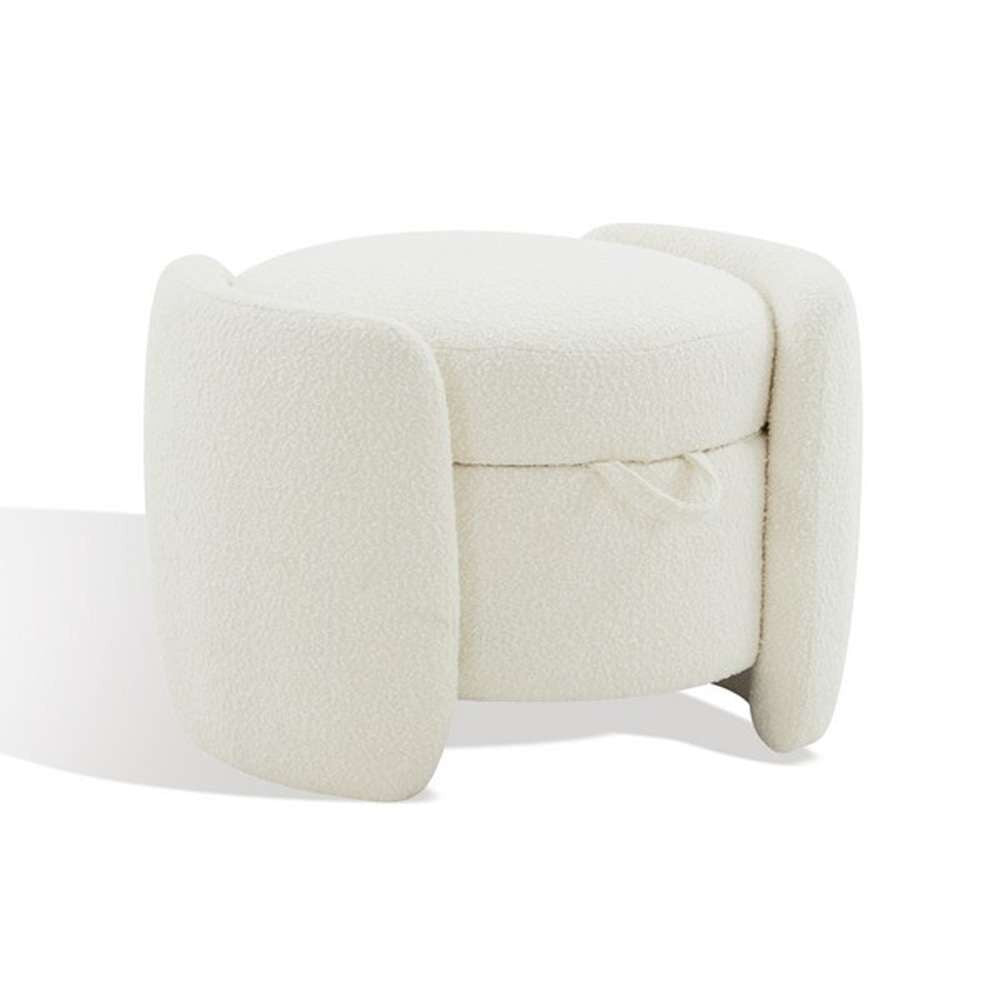 Safavieh - Couture - Danianna Boucle Ottoman - Ivory - SFV4804A veiw 4