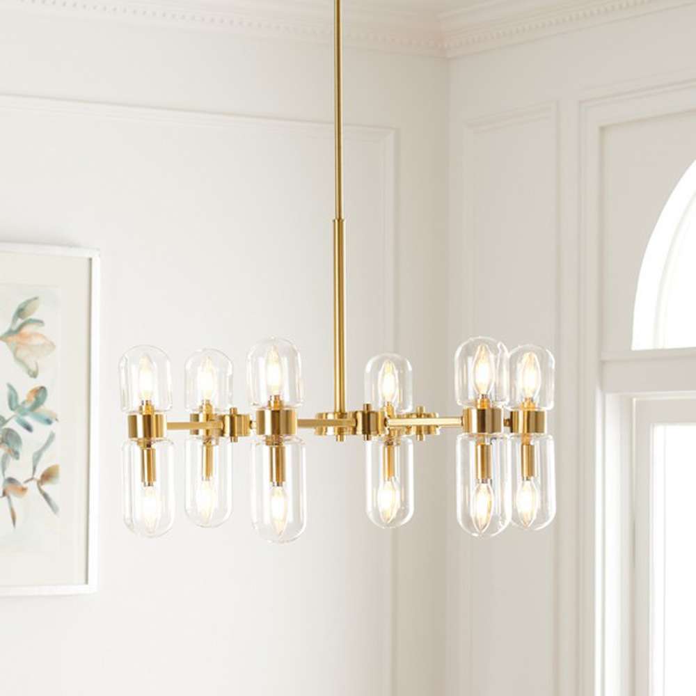 Safavieh - Darragh 12Lt 27in Chandelier - Gold - CHA7001A veiw 2
