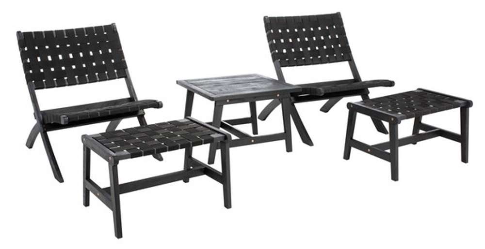 Safavieh - Darryl Living Set - Black - Black - PAT7078C veiw 4
