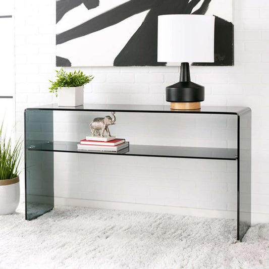 Safavieh - Dash Glass 1Shelf Console Table - Clear - Grey - CNS7302A veiw 2